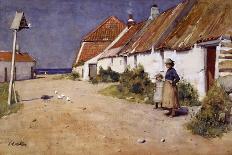 Seaside Cottages with Dovecot-Edward Arthur Walton-Mounted Giclee Print