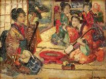 Five Japanese Girls Among Blossoming Trees, 1921-Edward Atkinson Hornel-Giclee Print