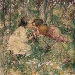 'What's O'Clock?', c1904-Edward Atkinson Hornel-Stretched Canvas