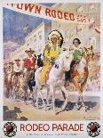 Rodeo Parade Northern Pacific Railroad Poster-Edward Brener-Stretched Canvas