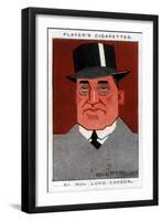 Edward Carson, 1st Baron Carson, Ulster Leader and Advocate, 1926-Alick PF Ritchie-Framed Giclee Print