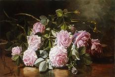 Rainwashed Roses-Edward Chalmers Leavitt-Stretched Canvas