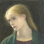 Evelyn Hope, 1870 (W/C with Scratching Out)-Edward Clifford-Stretched Canvas