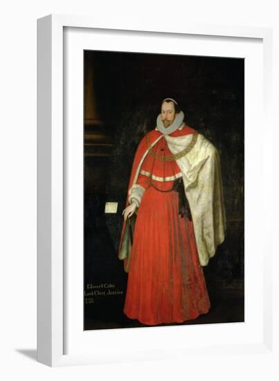 Edward Coke, Lord Chief Justice-Marcus, The Younger Gheeraerts-Framed Giclee Print