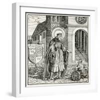 Edward Confessor, Woodcut-null-Framed Art Print