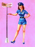 Skip It Pin-Up Caught in Jump Rope c1940s-Edward D'Ancona-Art Print