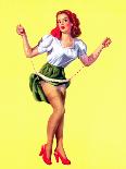 Skip It Pin-Up Caught in Jump Rope c1940s-Edward D'Ancona-Laminated Art Print