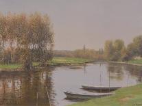 September Light: the River Stour-Edward Dawson-Stretched Canvas