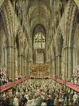 An Interior View of Westminster Abbey on the Commemoration of Handel's Centenary-Edward Edwards-Mounted Giclee Print