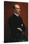 Edward Elgar - portrait-Joseph Simpson-Stretched Canvas