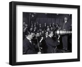 Edward Elgar Recording Session, 1914-Science Source-Framed Giclee Print