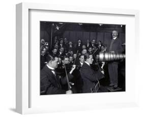 Edward Elgar Recording Session, 1914-Science Source-Framed Giclee Print