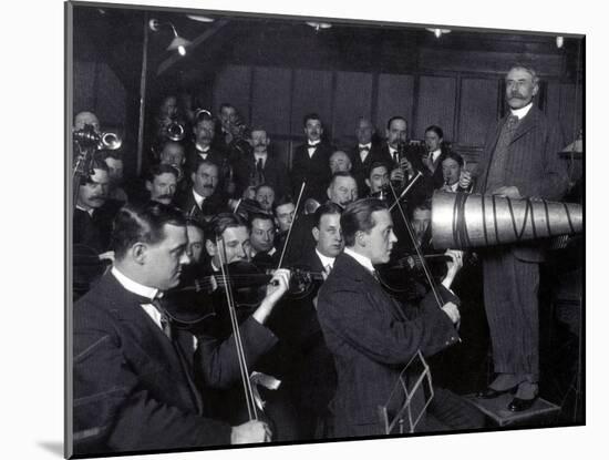 Edward Elgar Recording Session, 1914-Science Source-Mounted Giclee Print