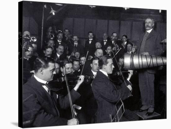 Edward Elgar Recording Session, 1914-Science Source-Stretched Canvas