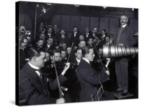 Edward Elgar Recording Session, 1914-Science Source-Stretched Canvas