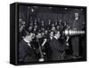 Edward Elgar Recording Session, 1914-Science Source-Framed Stretched Canvas