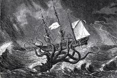 The Kraken, as Seen by the Eye of Imagination, from John Gibson's Monsters of the Sea, 1887-Edward Etherington-Framed Stretched Canvas