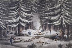 Illustration of Parry's Men Playing Cricket on Pack Ice-Edward Finden-Giclee Print