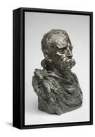 Edward H. Harriman, Modeled 1909, Cast by Alexis Rudier (1874-1952), 1925 (Bronze)-Auguste Rodin-Framed Stretched Canvas