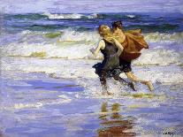 Children Playing at the Seashore-Edward Henry Potthast-Giclee Print