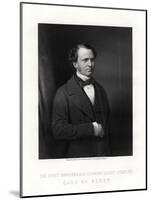 Edward Henry Stanley, 15th Earl of Derby, British Statesman, Mid-Late 19th Century-W Holl-Mounted Giclee Print