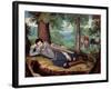 Edward Herbert, 1st Baron Herbert of Cherbury, circa 1610-14 (Miniature)-Isaac Oliver-Framed Giclee Print