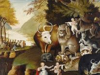 The Peaceable Kingdom and Penn’s Treaty, 1845-Edward Hicks-Giclee Print