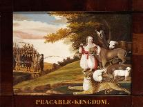 The Peaceable Kingdom and Penn’s Treaty, 1845-Edward Hicks-Giclee Print
