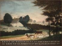 The Peaceable Kingdom and Penn’s Treaty, 1845-Edward Hicks-Giclee Print