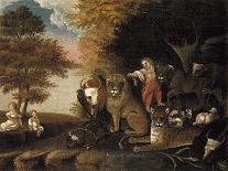 Peaceable Kingdom, C.1834-Edward Hicks-Giclee Print