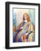 Edward Hyde, 1st Earl of Clarendon, 17th Century English Statesman and Historian, C1905-George Perfect Harding-Framed Giclee Print