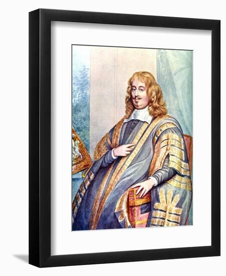 Edward Hyde, 1st Earl of Clarendon, 17th Century English Statesman and Historian, C1905-George Perfect Harding-Framed Giclee Print