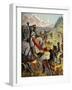 Edward I Attacks Scotland-null-Framed Giclee Print