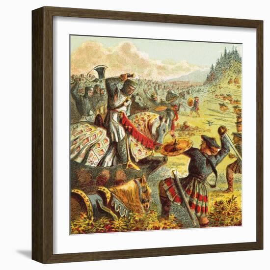 Edward I Attacks Scotland-English-Framed Giclee Print