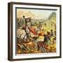 Edward I Attacks Scotland-English-Framed Giclee Print