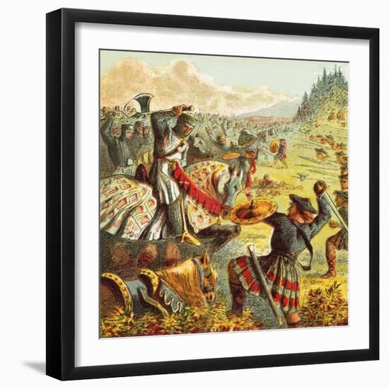 Edward I Attacks Scotland-English-Framed Giclee Print