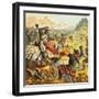 Edward I Attacks Scotland-English-Framed Giclee Print