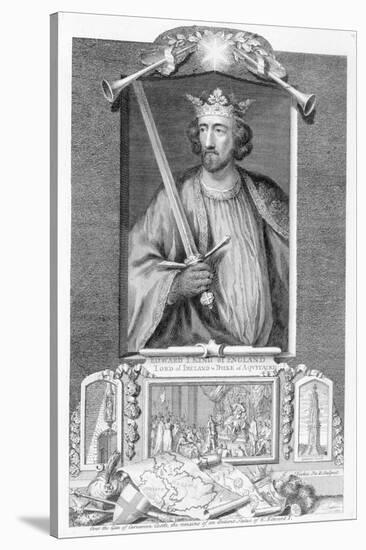 Edward I, King of England, (18th century)-George Vertue-Stretched Canvas