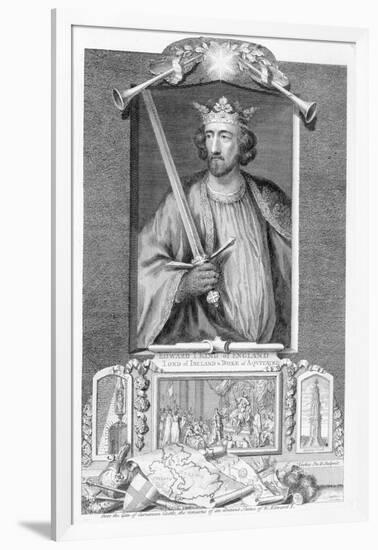 Edward I, King of England, (18th century)-George Vertue-Framed Giclee Print