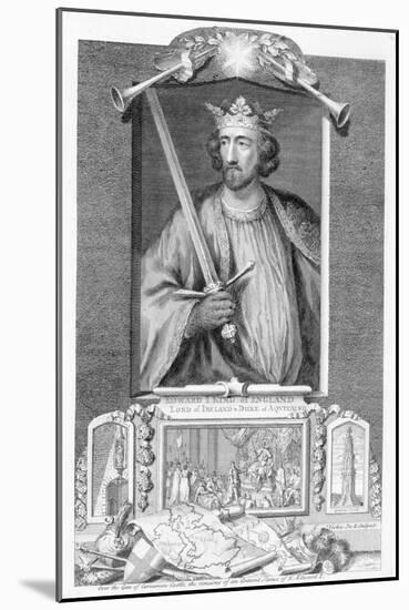 Edward I, King of England, (18th century)-George Vertue-Mounted Giclee Print