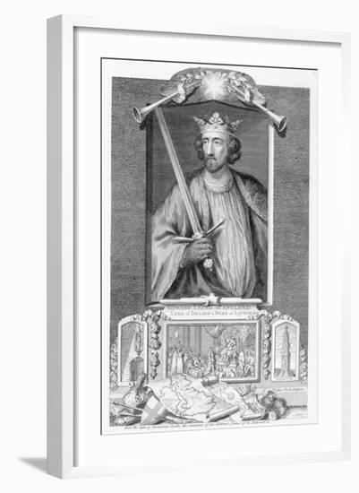 Edward I, King of England, (18th century)-George Vertue-Framed Giclee Print