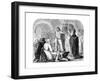 Edward I Presenting His Infant Son to the Welsh, 1284-null-Framed Giclee Print