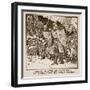 Edward I's Wars with the Welsh - How the King Shared the Hardships of His Men, Illustration from…-Henry Justice Ford-Framed Giclee Print