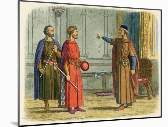 Edward I Threatens Roger-James Doyle-Mounted Art Print