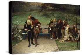 Edward II and his Favourite, Piers Gaveston, 1872-Marcus Stone-Stretched Canvas