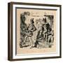 'Edward II. and his Favourite, Piers Gaveston', c1860, (c1860)-John Leech-Framed Giclee Print