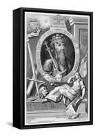 Edward III, 14th century King of England, (18th century)-George Vertue-Framed Stretched Canvas