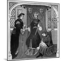Edward III and the Earl of Flanders, 14th Century-null-Mounted Giclee Print