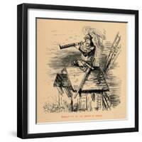 'Edward III at the Battle of Cressy', c1860, (c1860)-John Leech-Framed Giclee Print