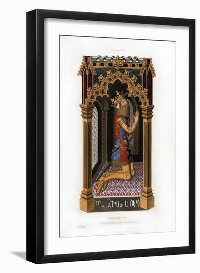 Edward III, C1355-Henry Shaw-Framed Giclee Print